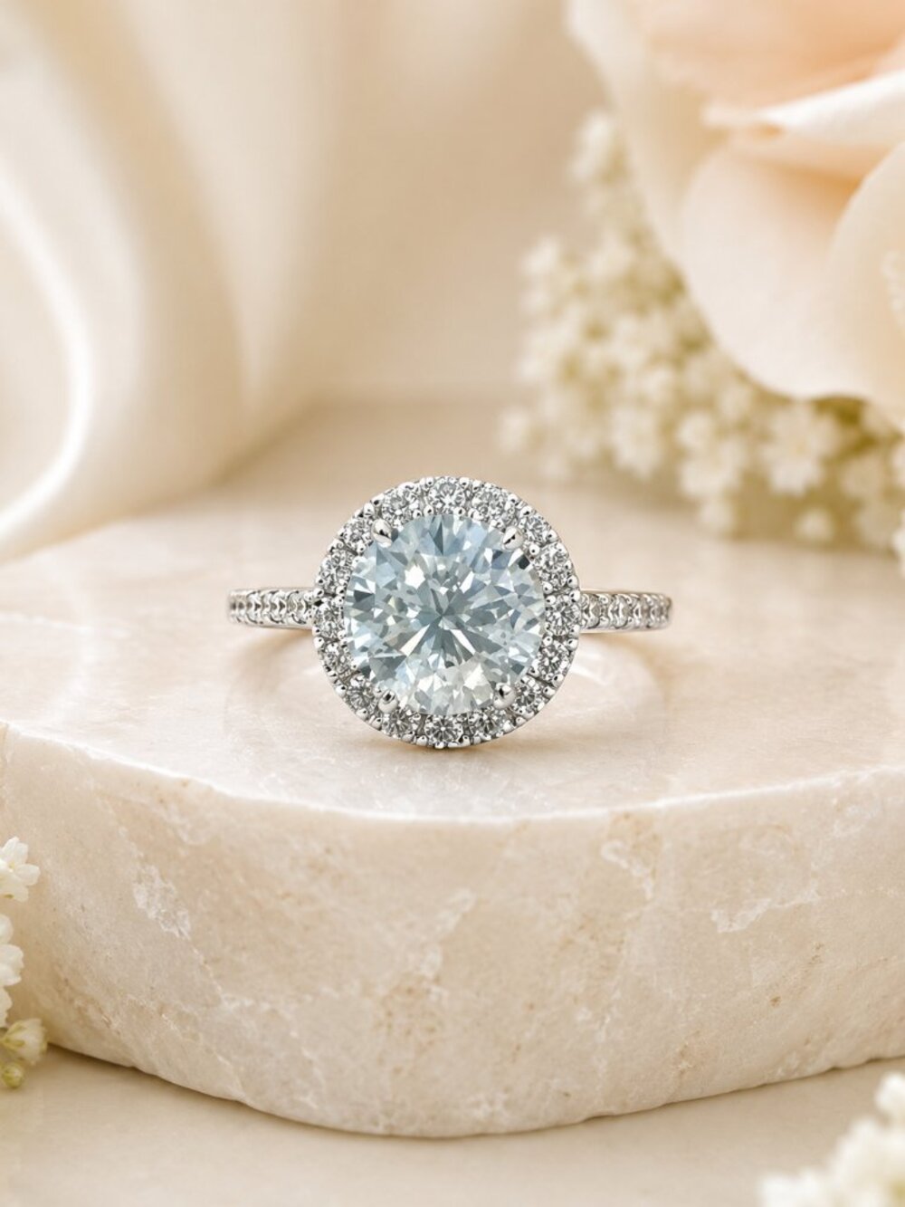 Brilliant Promise Halo Diamond Ring